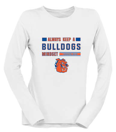 Yonkers Bulldogs Mindset Women's LS T-Shirt