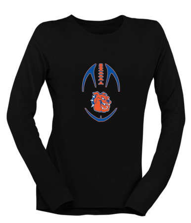 Yonkers Bulldogs Football #4 Women's Premium LS T-Shirt