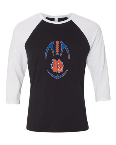 Yonkers Bulldogs Football #4 Women's Baseball T-Shirt