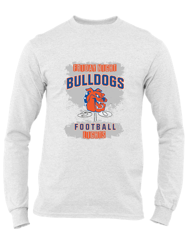 Yonkers Bulldogs Football #6 Men's Premium LS T-Shirt