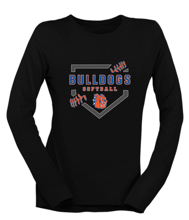 Yonkers Bulldogs Softball #2 Women's Premium LS T-Shirt