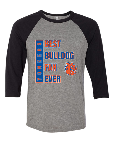 Yonkers Bulldogs Best Bulldog Fan Men's Baseball T-Shirt