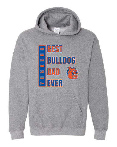 Yonkers Bulldogs Best Bulldog Dad Men's Hoodie