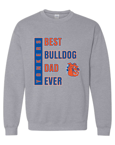 Yonkers Bulldogs Best Bulldog Dad Men's Sweatshirt