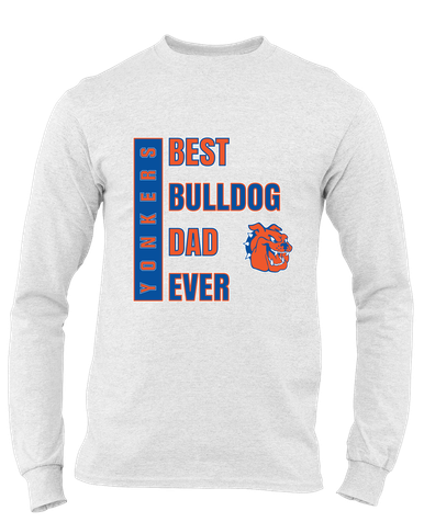Yonkers Bulldogs Best Bulldog Dad Men's LS T-Shirt