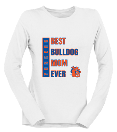 Yonkers Bulldogs Best Bulldog Mom Women's LS T-Shirt