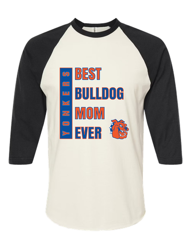 Yonkers Bulldogs Best Bulldog Mom Women's Baseball T-Shirt
