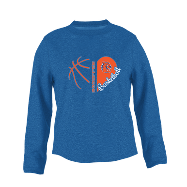 Yonkers Bulldogs Heart Basketball Women's Sweatshirt