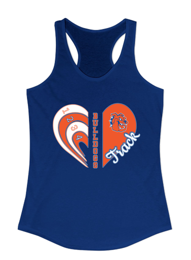Yonkers Bulldogs Heart Track Women's Tank Top