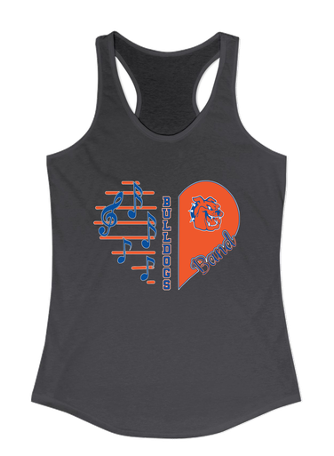 Yonkers Bulldogs Heart Band Women's Tank Top
