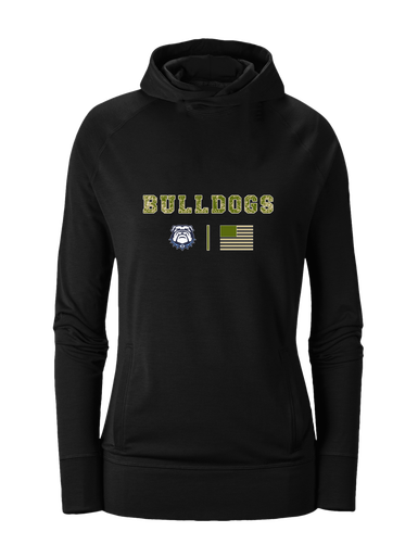 Stone Bridge Bulldogs Camo Flag Women's Hoodie