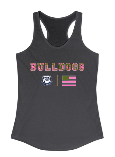 Stone Bridge Bulldogs Pink Camo Flag Women's Tank Top