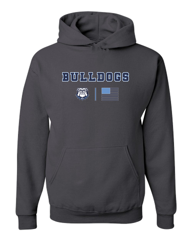 Stone Bridge Bulldogs Team Colors Flag Men's Premium Hoodie