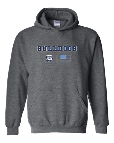 Stone Bridge Bulldogs Team Colors Flag Men's Hoodie
