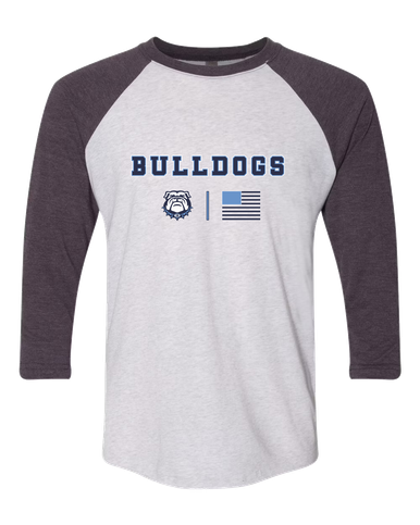 Stone Bridge Bulldogs Team Colors Flag Men's Baseball T-Shirt