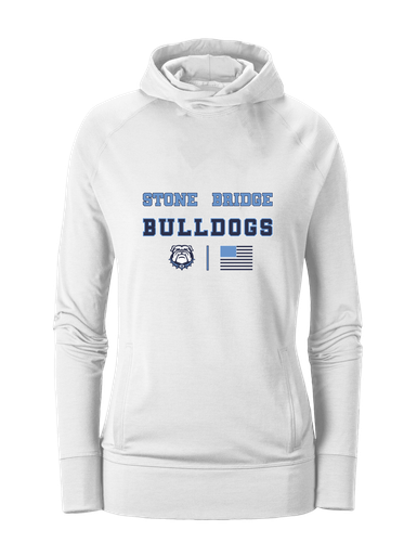 Stone Bridge Bulldogs Spirit Flag Women's Hoodie