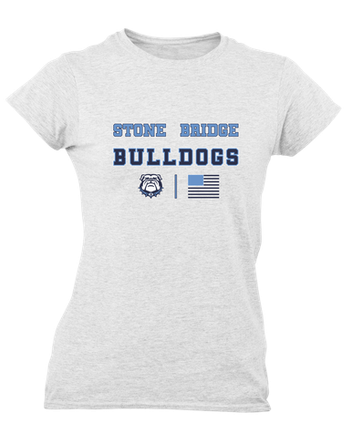 Stone Bridge Bulldogs Spirit Flag Women's SS T-Shirt