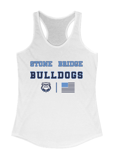 Stone Bridge Bulldogs Spirit Flag Women's Tank Top