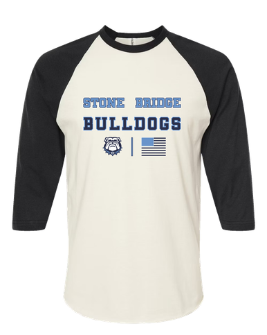 Stone Bridge Bulldogs Spirit Flag Women's Baseball T-Shirt