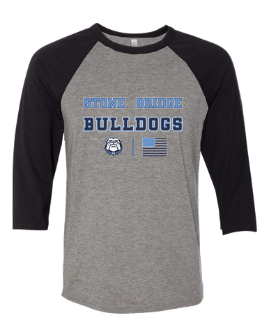 Stone Bridge Bulldogs Spirit Flag Men's Baseball T-Shirt