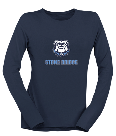 Stone Bridge Bulldogs Mascot #2 Women's LS T-Shirt