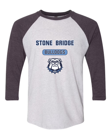 Stone Bridge Bulldogs Mascot #3 Women's Baseball T-Shirt
