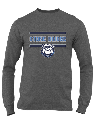 Stone Bridge Bulldogs Mascot #4 Men's LS T-Shirt