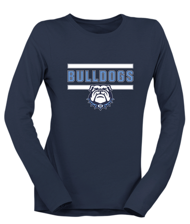 Stone Bridge Bulldogs Mascot #5 Women's Premium LS T-Shirt