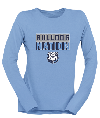 Stone Bridge Bulldogs Nation #1 Women's LS T-Shirt