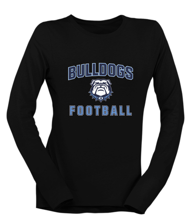 Stone Bridge Bulldogs Football #1 Women's Premium LS T-Shirt
