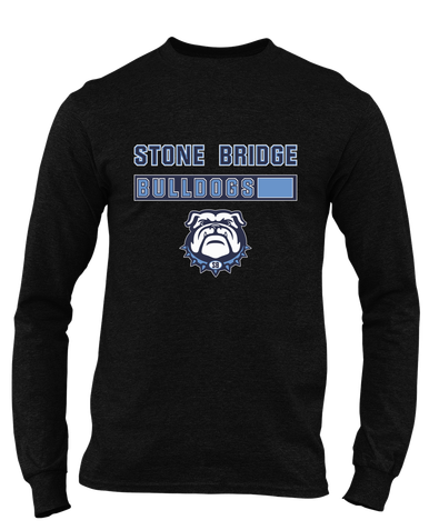 Stone Bridge Bulldogs Mascot #7 Men's LS T-Shirt
