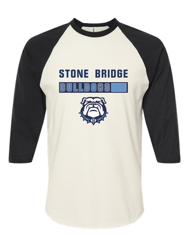 Stone Bridge Bulldogs Mascot #7 Men's Baseball T-Shirt