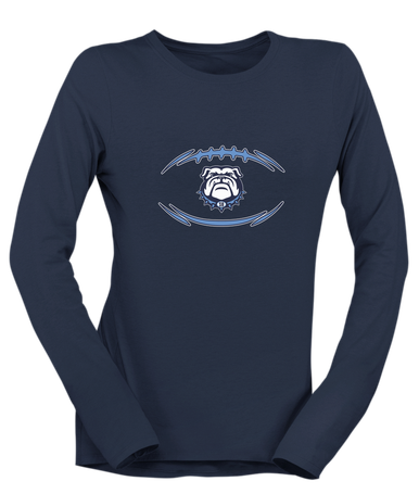 Stone Bridge Bulldogs Football #3 Women's Premium LS T-Shirt