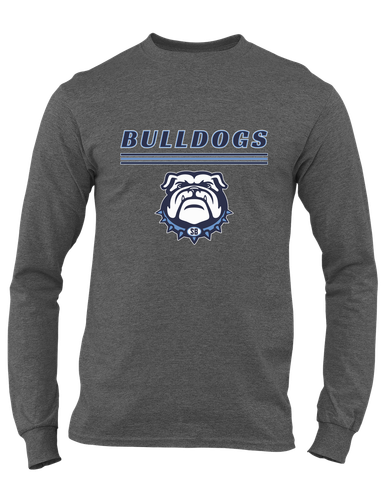Stone Bridge Bulldogs Mascot #8 Men's LS T-Shirt