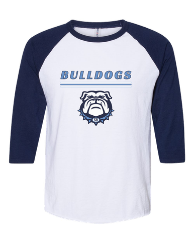 Stone Bridge Bulldogs Mascot #8 Women's Baseball T-Shirt