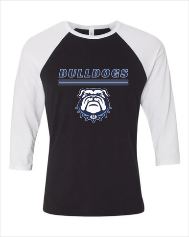 Stone Bridge Bulldogs Mascot #8 Men's Baseball T-Shirt