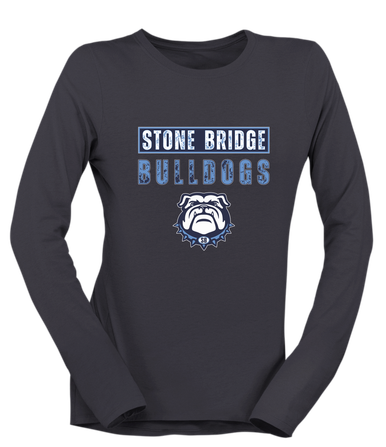 Stone Bridge Bulldogs Mascot #9 Women's Premium LS T-Shirt