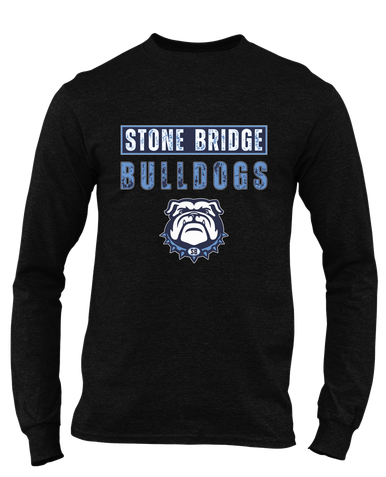 Stone Bridge Bulldogs Mascot #9 Men's LS T-Shirt