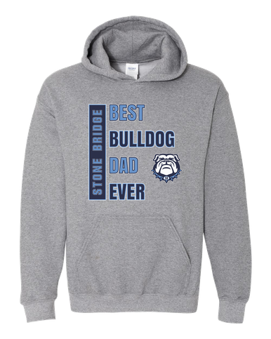 Stone Bridge Bulldogs Best Bulldog Dad Men's Hoodie