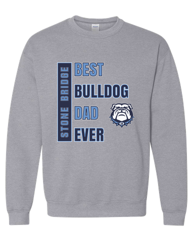 Stone Bridge Bulldogs Best Bulldog Dad Men's Sweatshirt