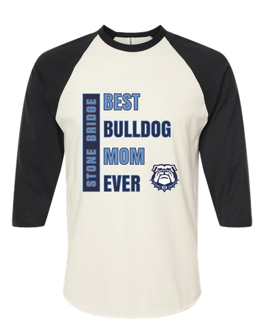 Stone Bridge Bulldogs Best Bulldog Mom Women's Baseball T-Shirt