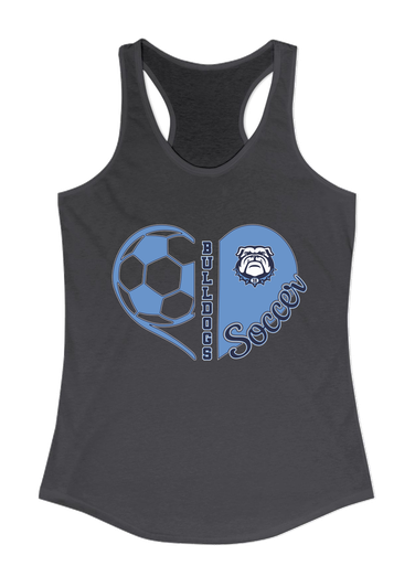 Stone Bridge Bulldogs Heart Soccer Women's Tank Top