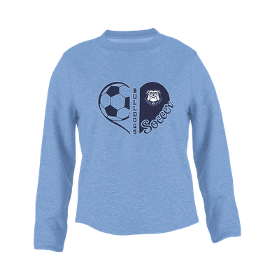 Stone Bridge Bulldogs Heart Soccer Women's Sweatshirt