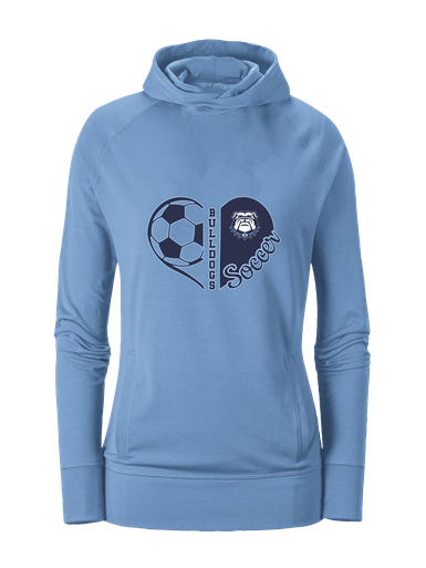 Stone Bridge Bulldogs Heart Soccer Women's Hoodie