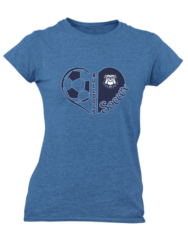 Stone Bridge Bulldogs Heart Soccer Women's Premium SS T-Shirt