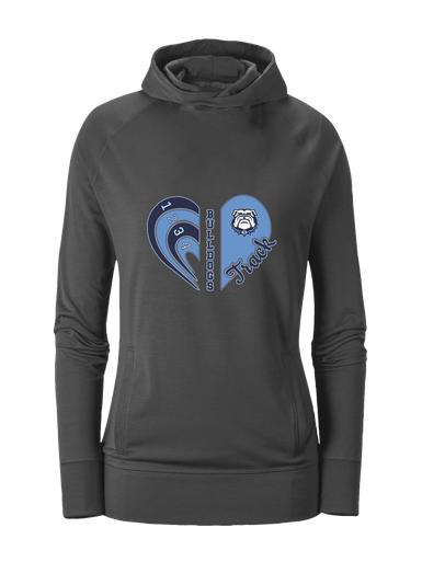 Stone Bridge Bulldogs Heart Track Women's Hoodie