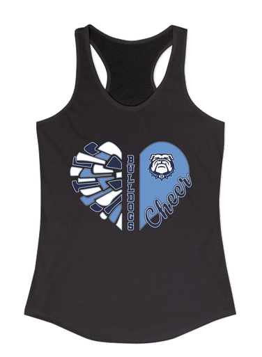 Stone Bridge Bulldogs Heart Cheer Women's Tank Top