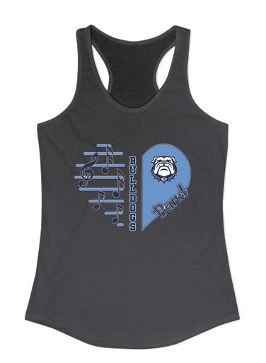 Stone Bridge Bulldogs Heart Band Women's Tank Top