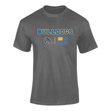 North Platte Bulldogs Team Colors Flag Men's Premium SS T-Shirt