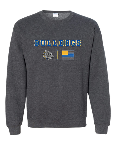 North Platte Bulldogs Team Colors Flag Men's Sweatshirt